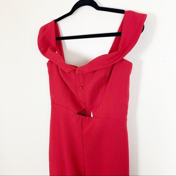 L’Academie Leah jumpsuit in red size large - Picture 8 of 12